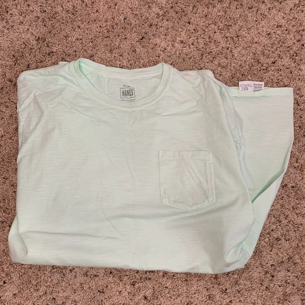 Hanes solid plain short sleeve T-shirt 2XL
